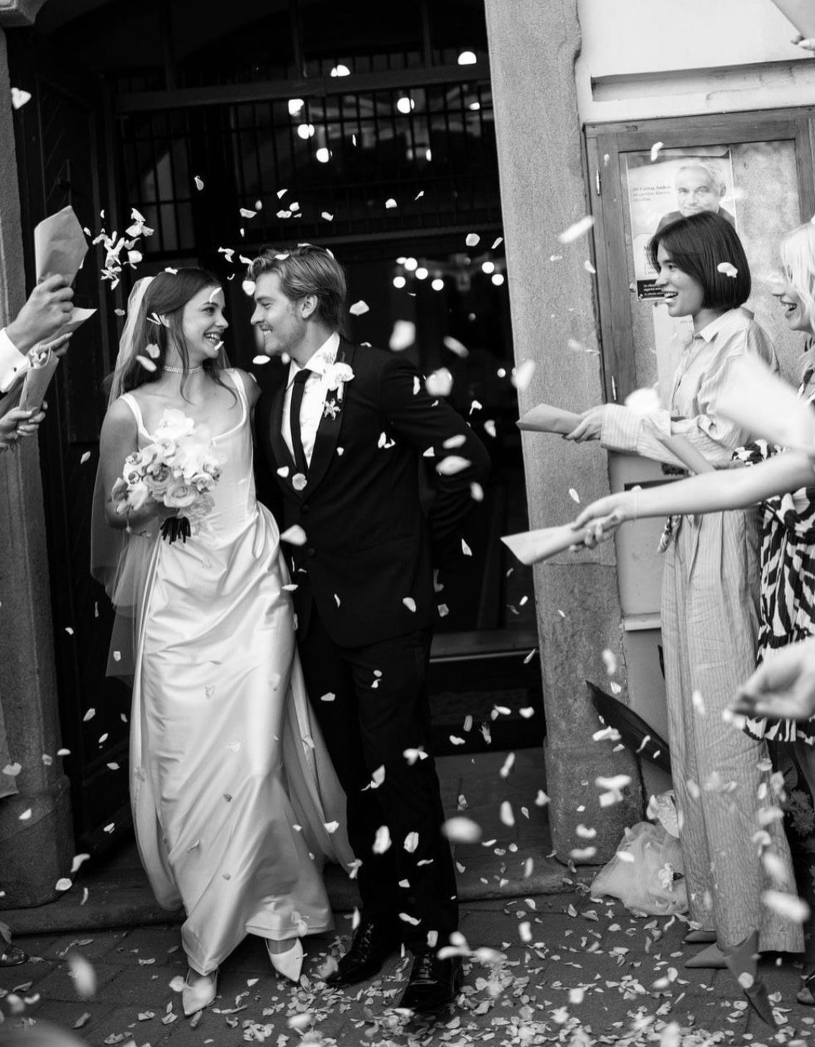 Barbara Palvin and Dylan Sprouse wedding