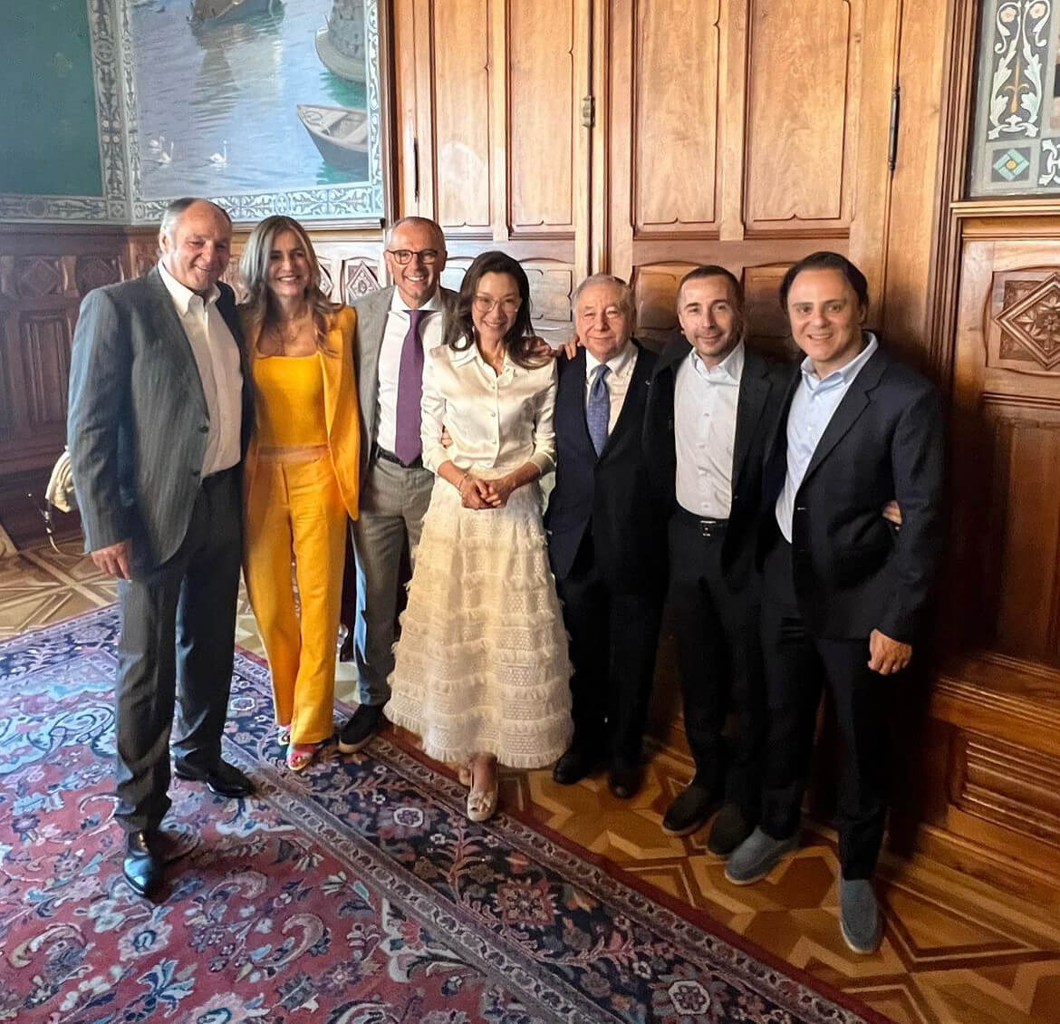 Michelle Yeoh And Jean Todt family and friends