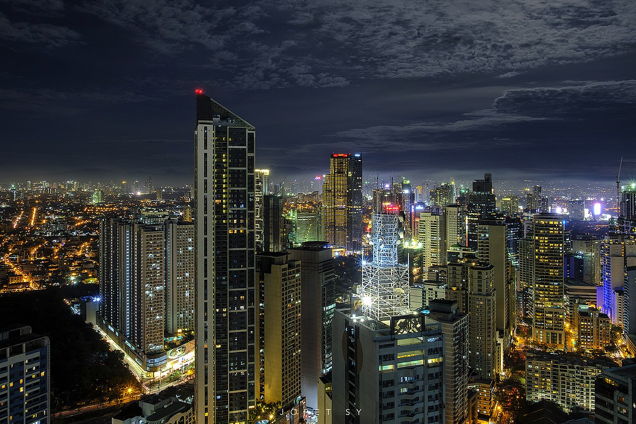View of the Makati skyline Philippines