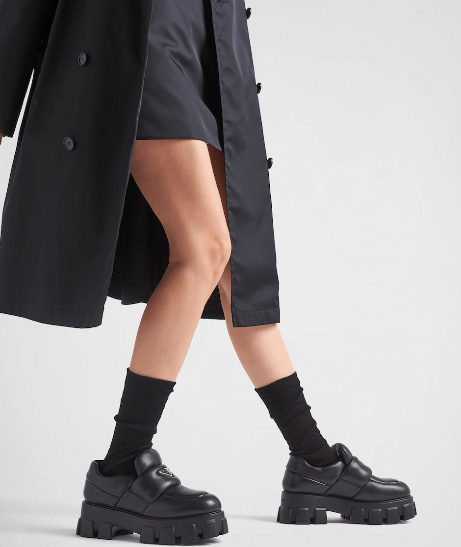 Prada Soft Padded Nappa Leather Loafers