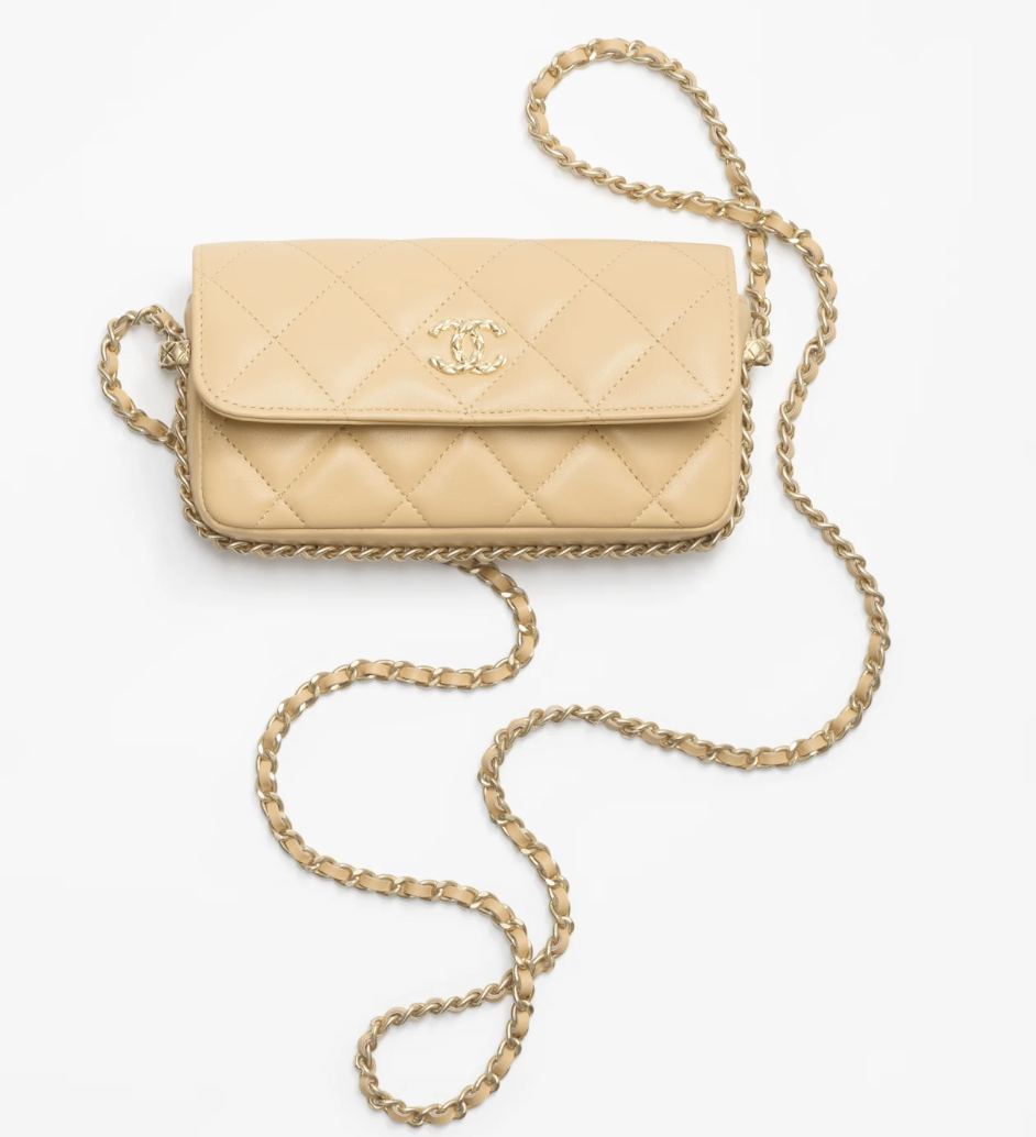 Chanel Flap Phone Holder With Chain