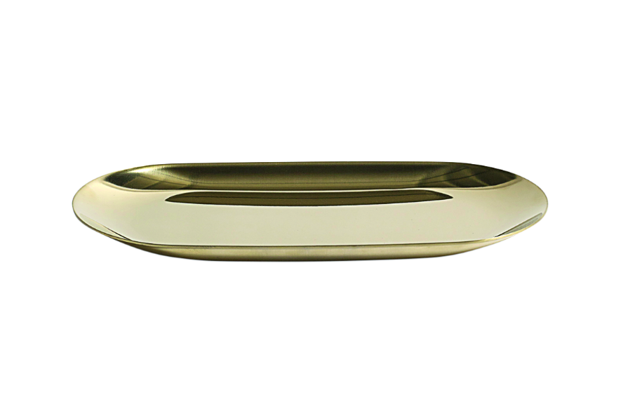 gold tray