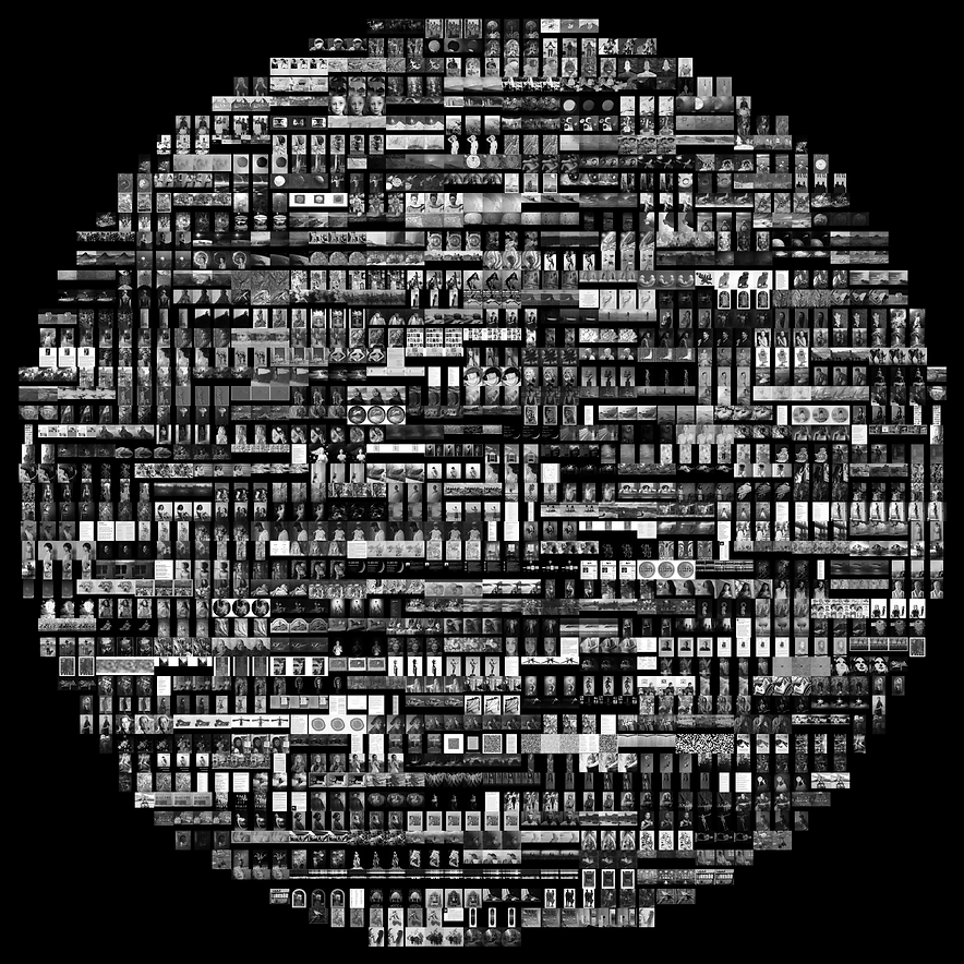 Microscopic pages of art are stored into nickel-based storage chips for the project