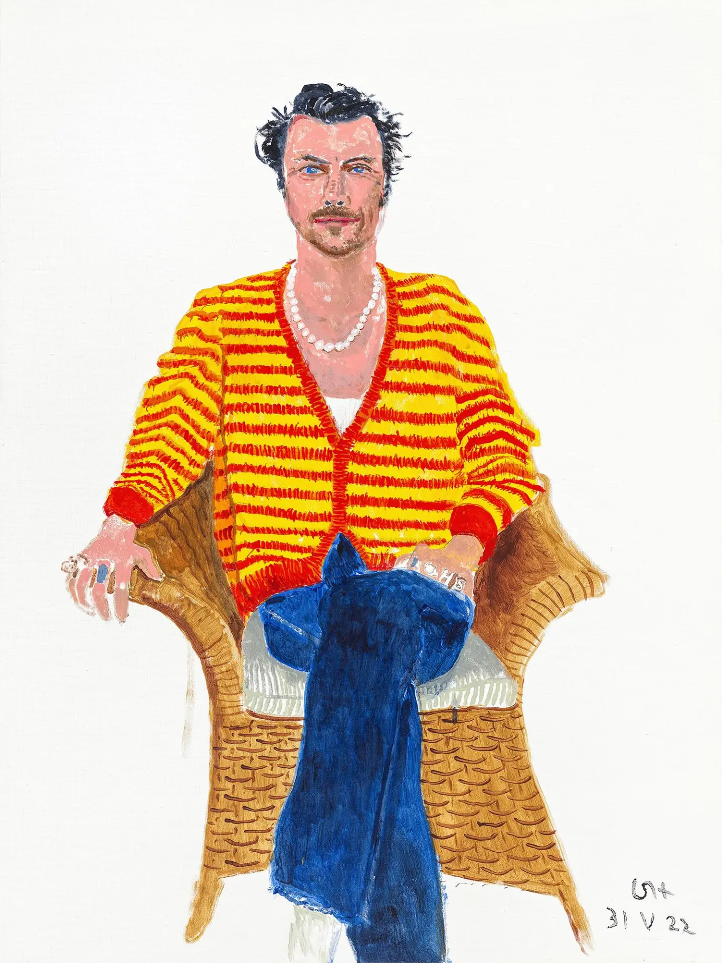 Sir David Hockney’s portrait of Harry Styles