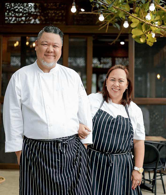 Chefs Jayjay and Rhea Sycip 