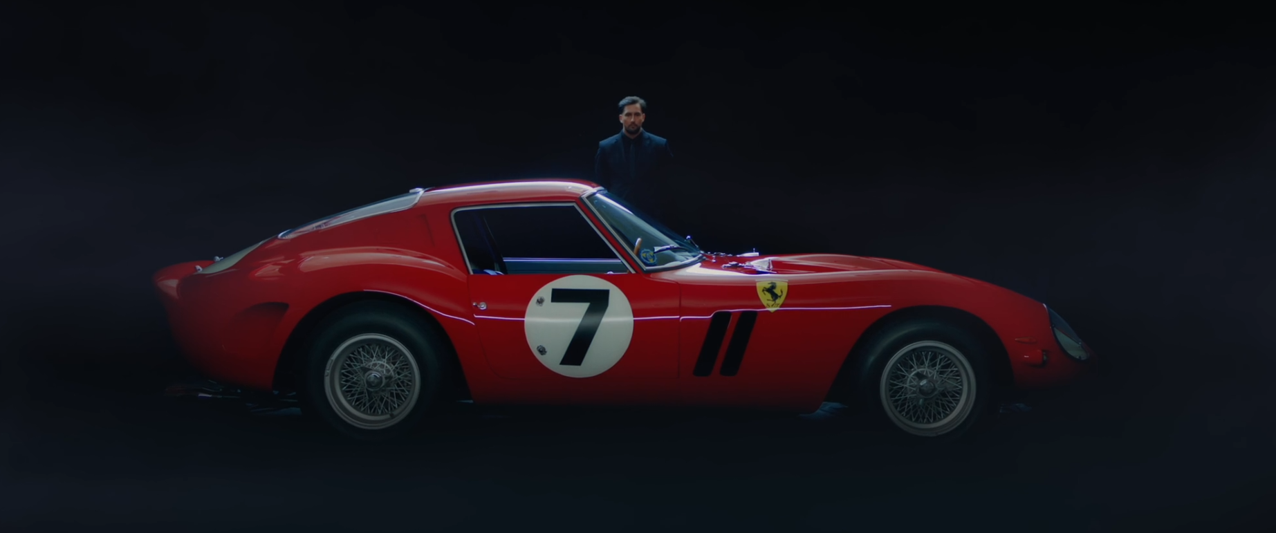 Side view of the rare 1962 Ferrari 250 GTO