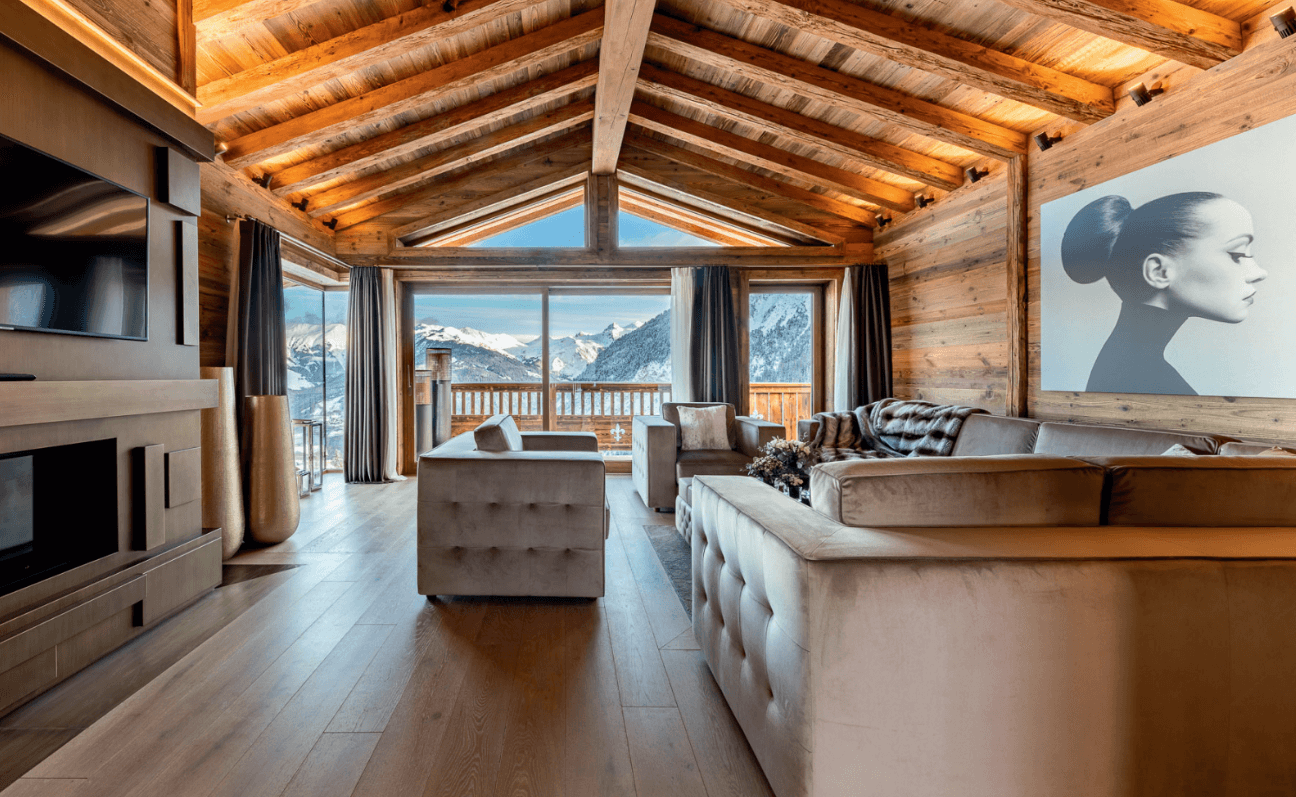 Spectacular mountain views as seen from the top floor of the Prestige Residences