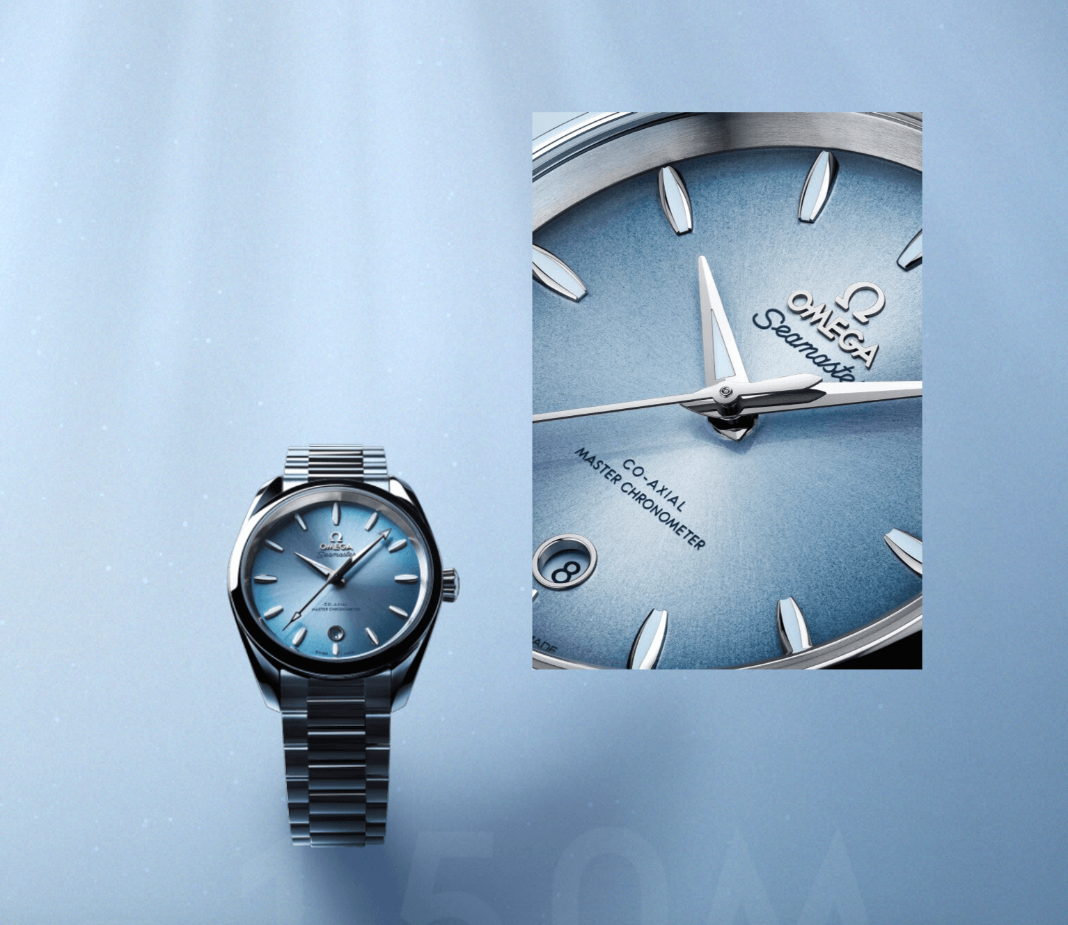 Released in 2002, the Seamaster Aqua Terra's restrained display recalled the clean lines of the original Seamaster 300 from 1957.