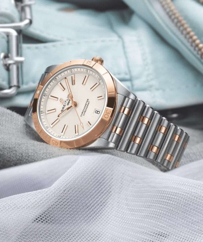 BREITLING’S ALL-PURPOSE WATCH FOR YOUR EVERY PURSUIT, AT HOME BOTH ON THE RED CARPET AND AT THE BEACH. 