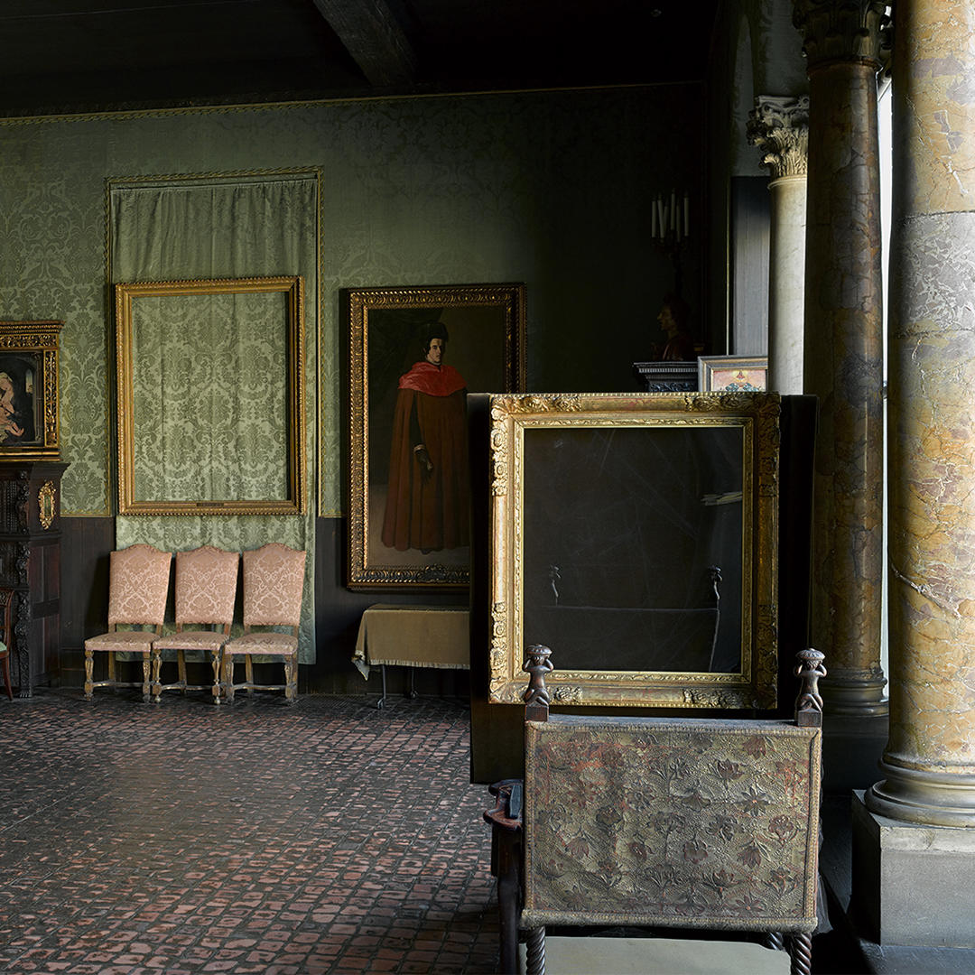 Frames of the missing artworks