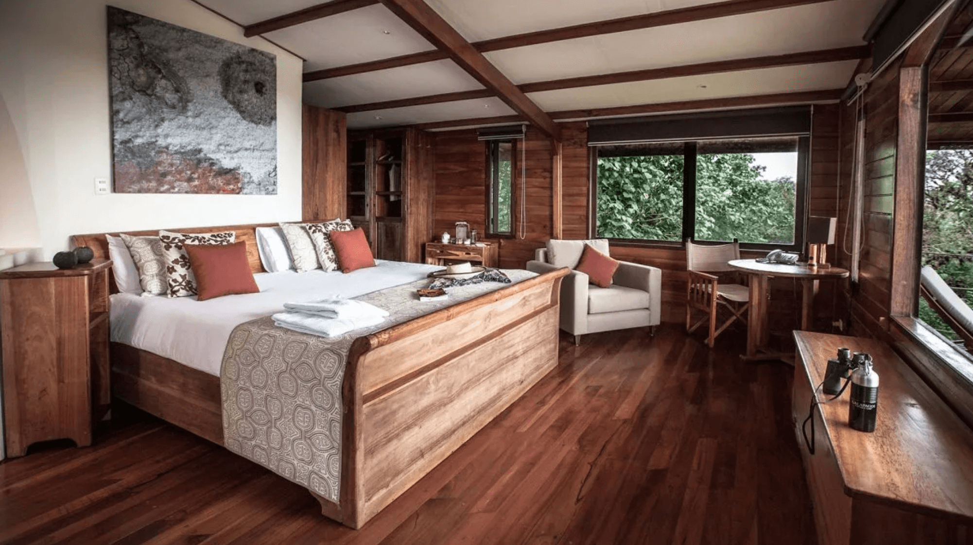 One of the accommodations in Galapagos Safari Camp