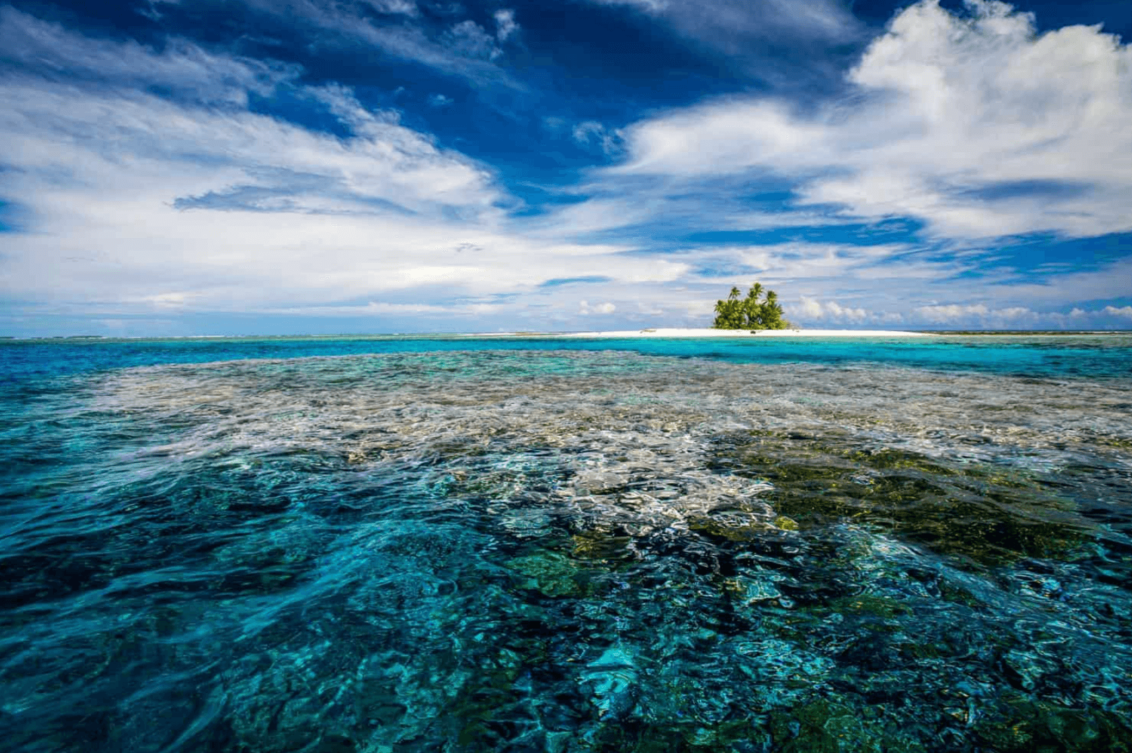 A shot of one of the islets in Tuvalu