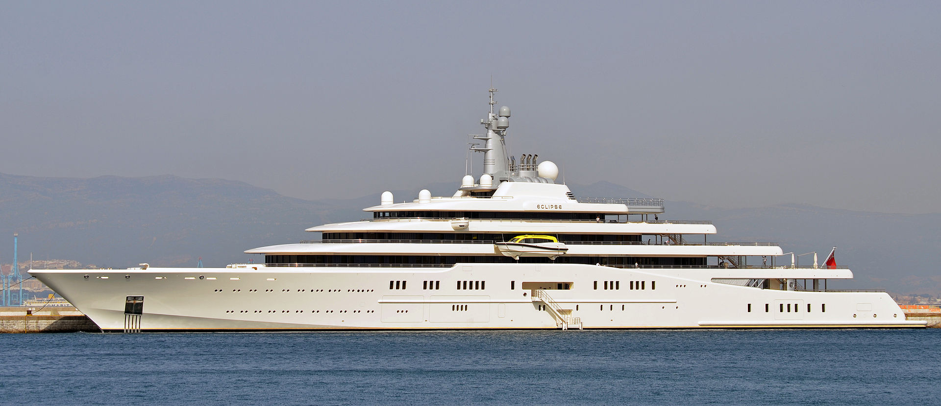 The Eclipse docked in Gibraltar in 2012