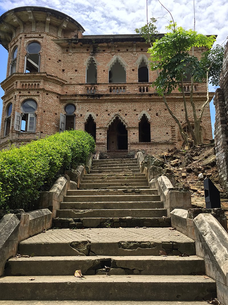 The stairs leading up to Kellie’s Castle