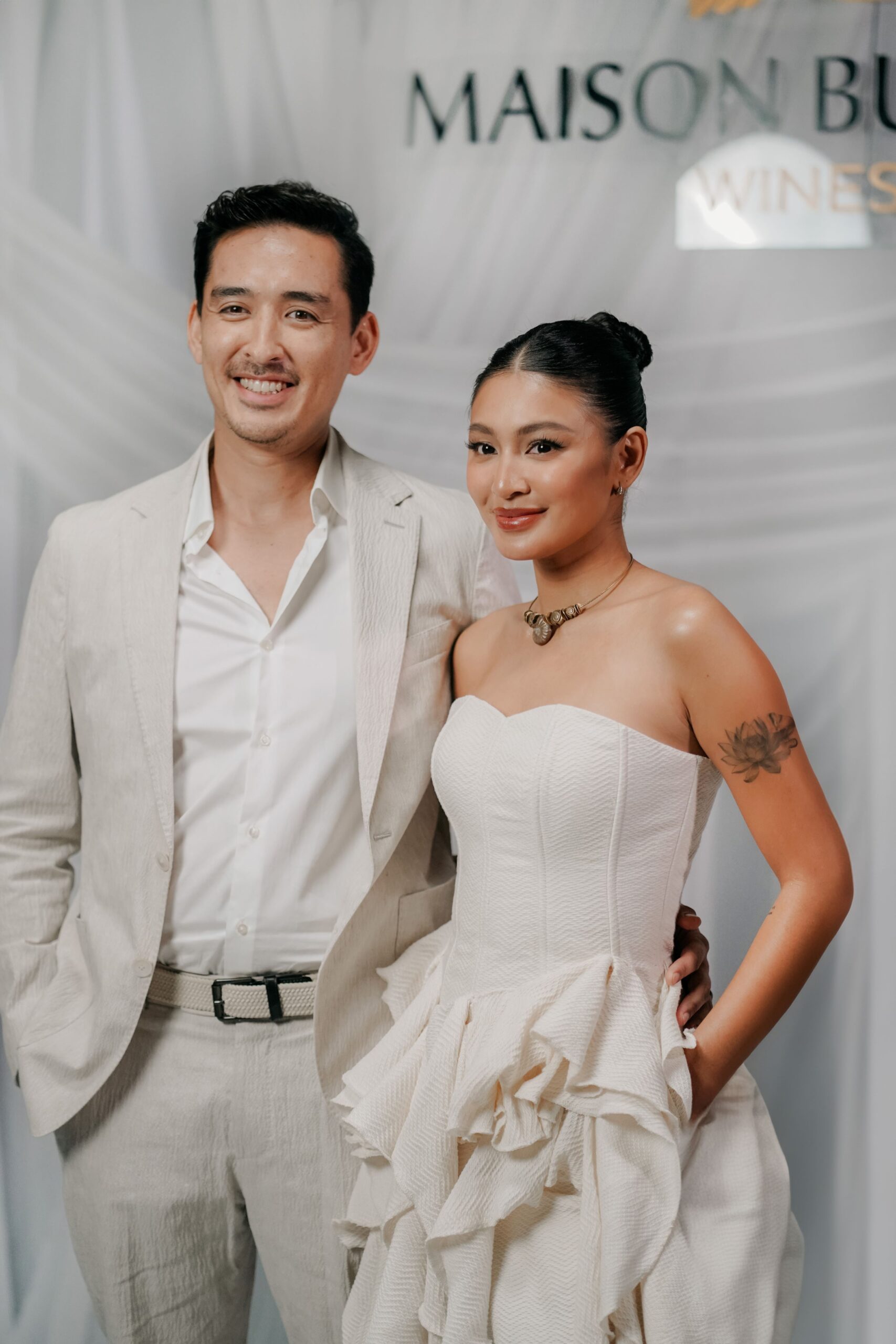 Christophe Bariou and Nadine Lustre