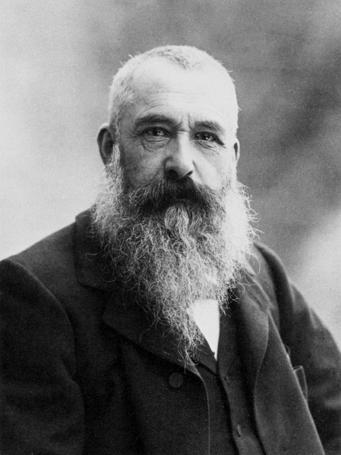 An 1899 photograph of artist Oscar-Claude Monet