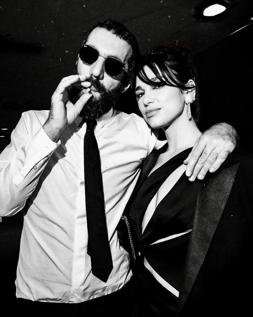 Filmmaker Armain Gavras and singer Dua Lipa at Silencio during the Cannes Film Festival