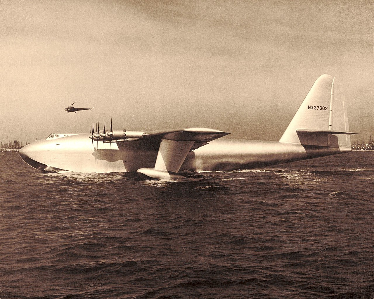 The H-4 Hercules “Spruce Goose” from Howard Hughes’ aircraft company