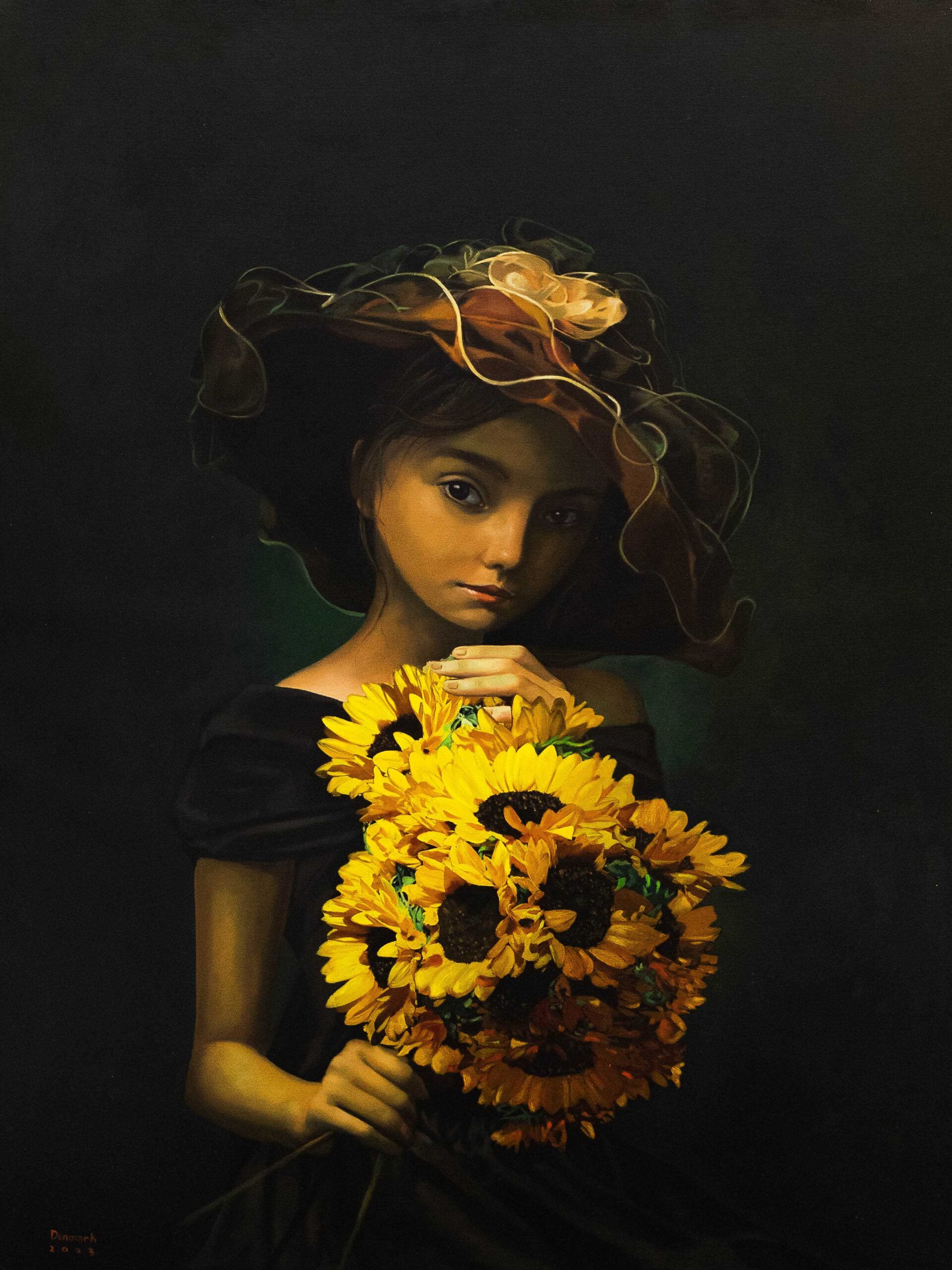 Maribojoc’s “Warm Adoration” (48 x 36, oil on canvas)