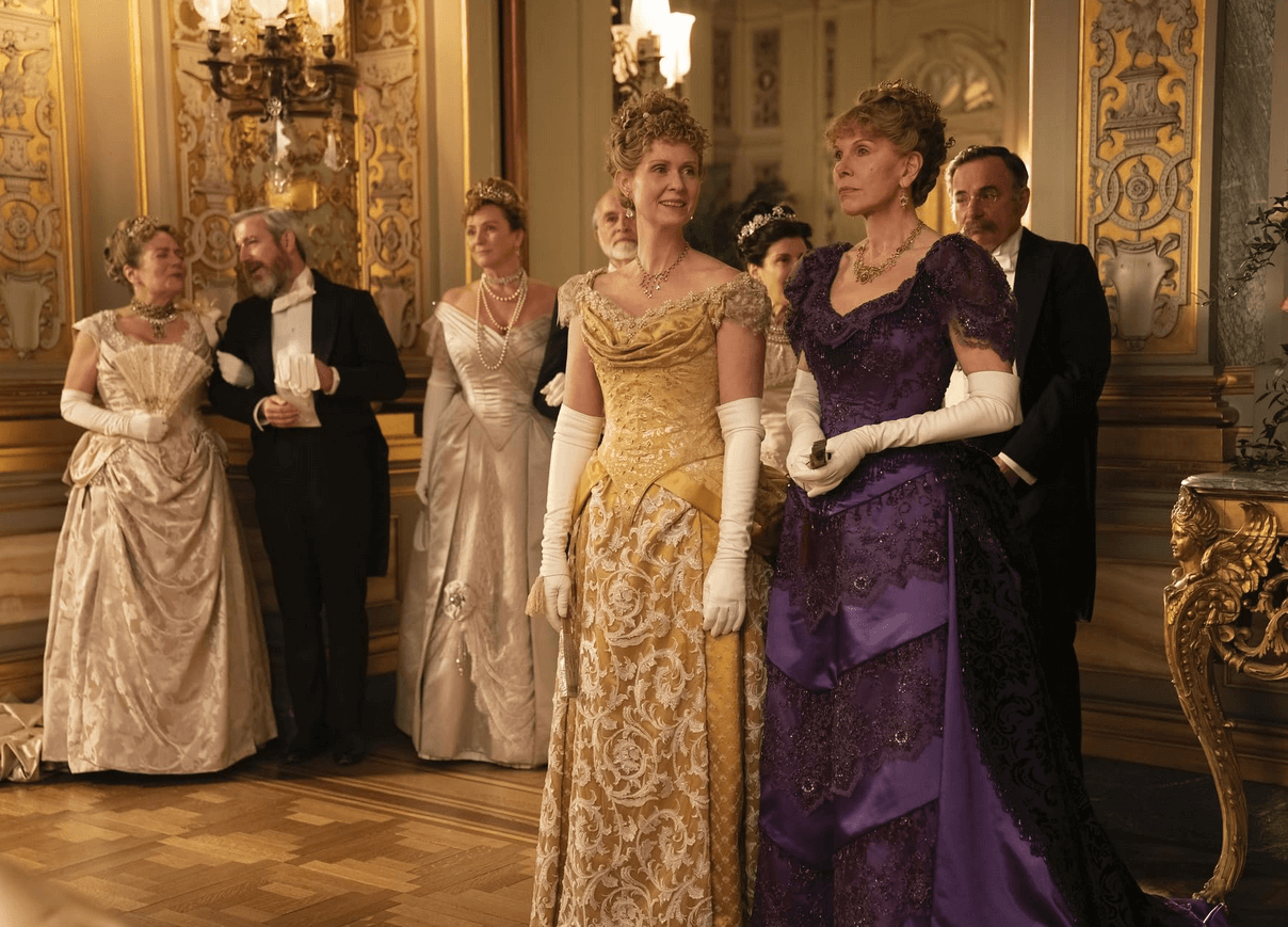 Christine Baranski and Cynthia Nixon play Marian’s estrange and wealthy aunts, Agnes van Rhijin and Ada Brook