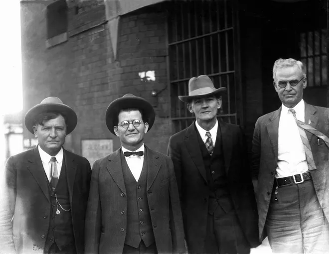 L-R: James A. Stour, William K. Hale, John Ramsey, and J.A. Clouse in 1926
