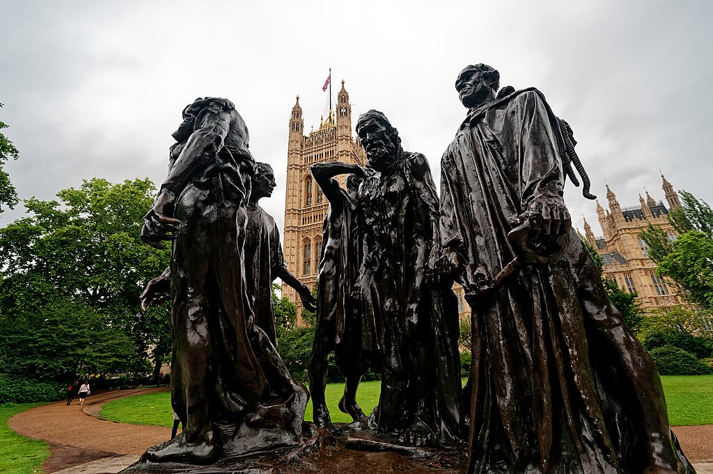 “Les Bourgeois de Calais” at Victoria Tower Gardens in London