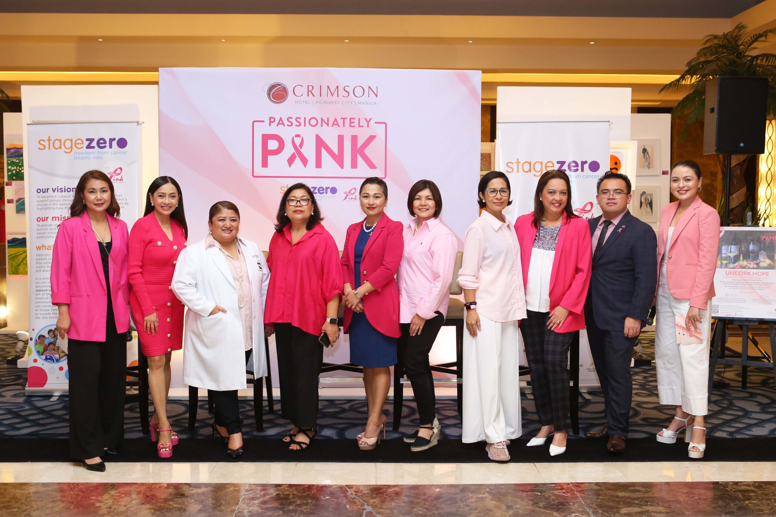 Ronie Reyes, Pinky Tobiano, Dra. Aldine Basa, Mel Aguasin, Arlene Tongco, Melissa de leon Joseph, Carmela Bocanegra, Jello Villegas, and Carol Malasig