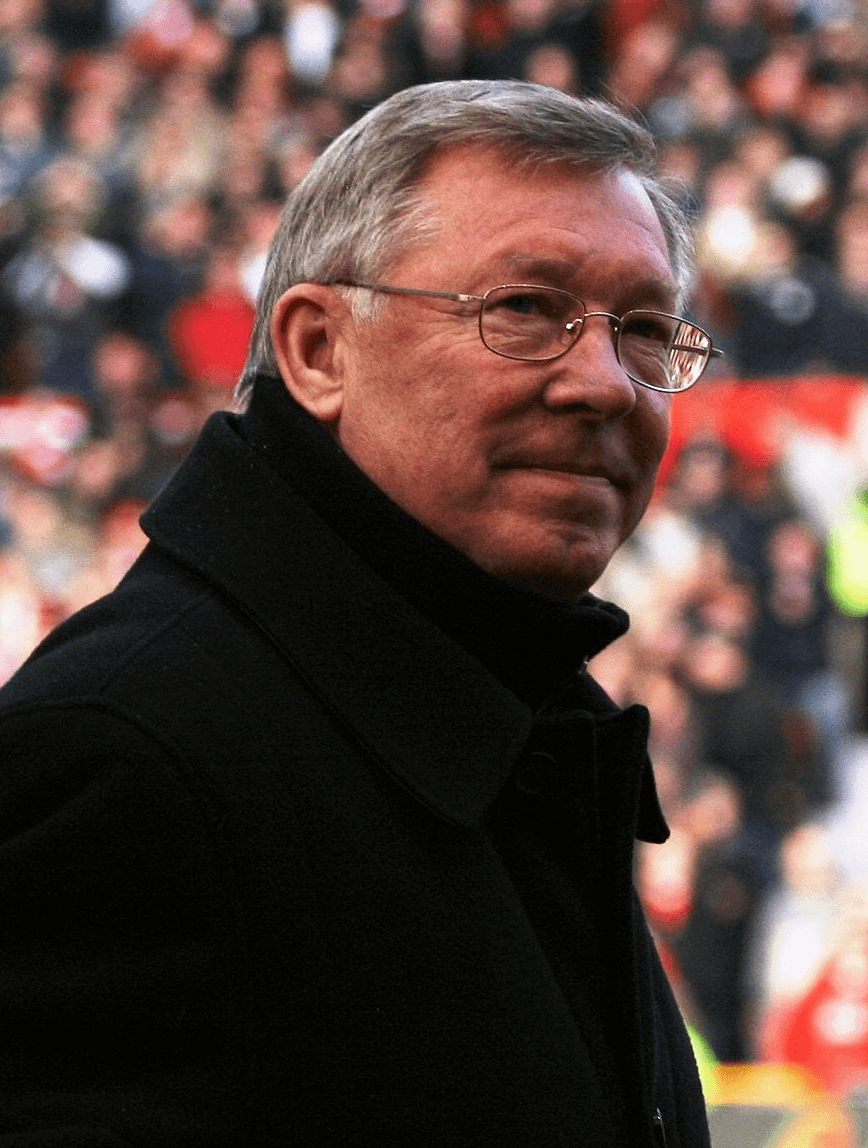 Beckham's manager, Alex Ferguson. 