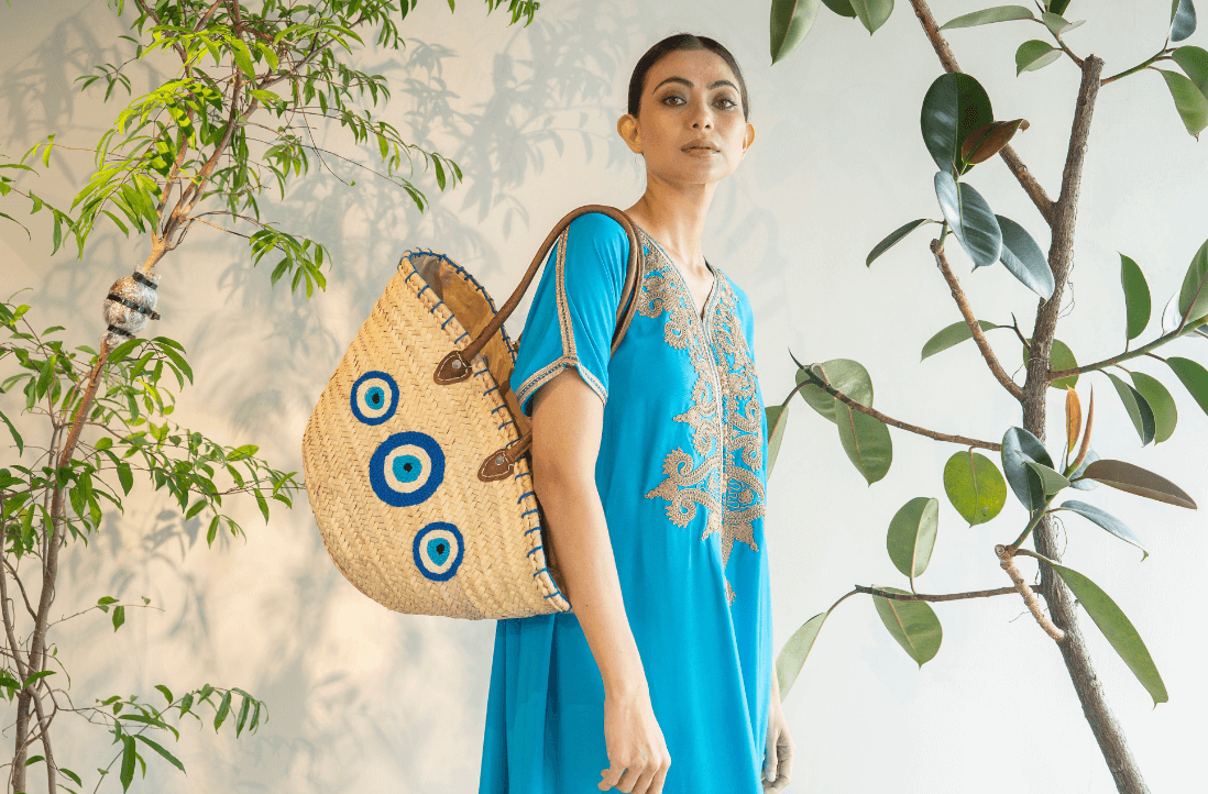 The girl holding a beautiful bag. Photo courtesy of Zonta Makati and Environs (ZCME).