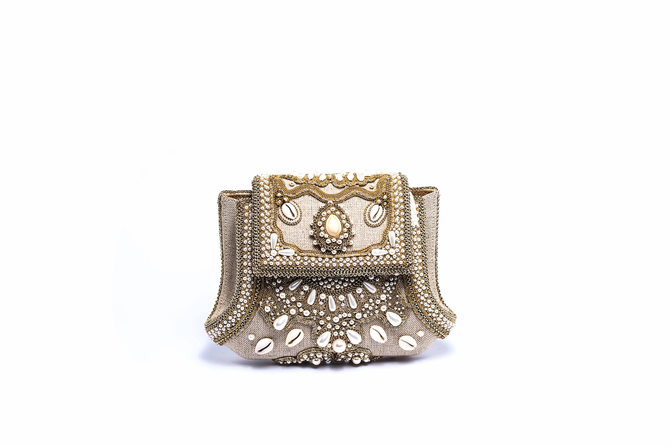 Valdes Designs' Rama clutch in canvas