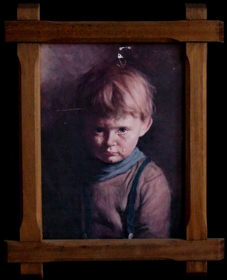 “The Crying Boy” by Giovanni Bragolin cursed paintings artworks