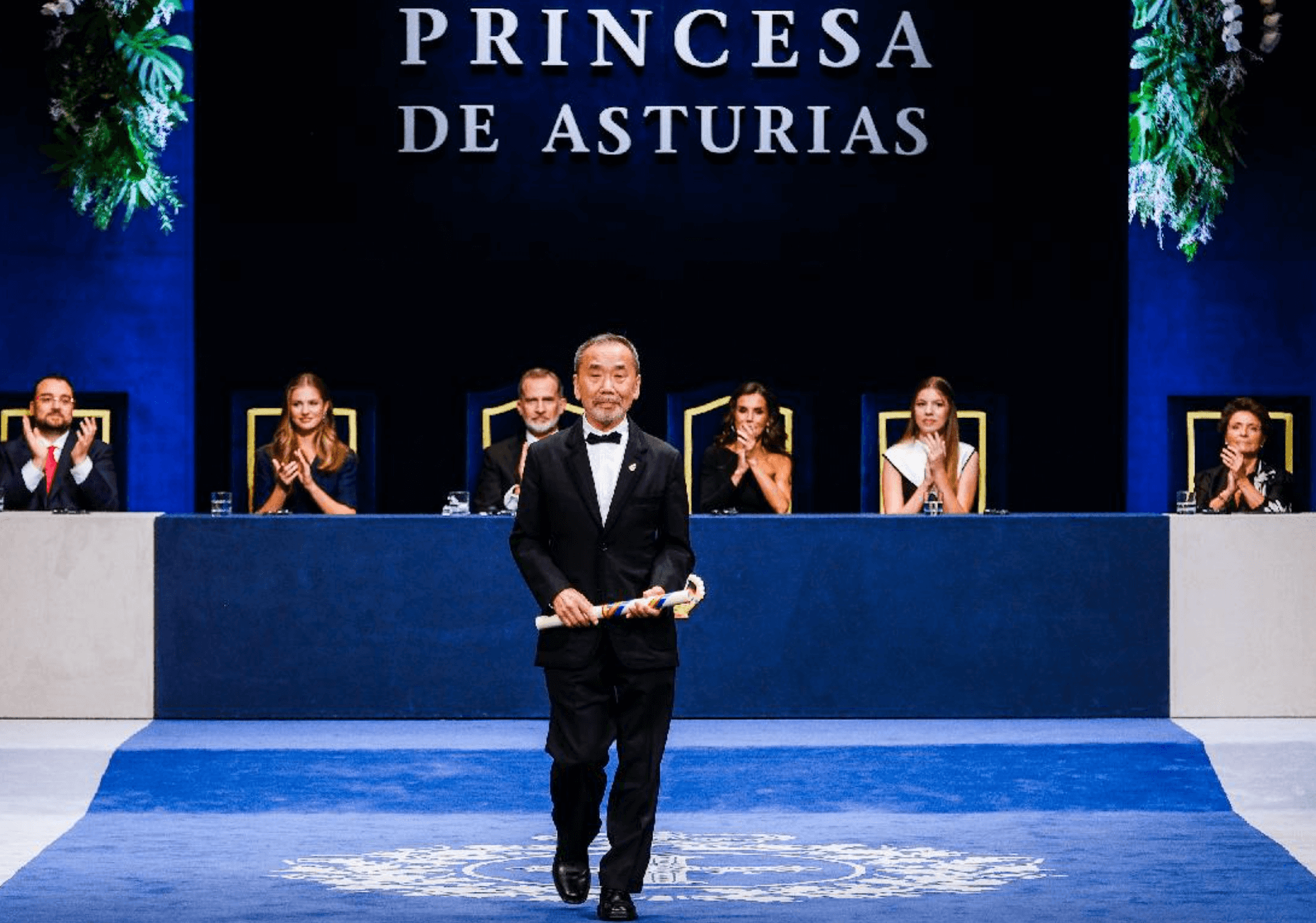 Haruki Murakami received the Princess of Asturias Award