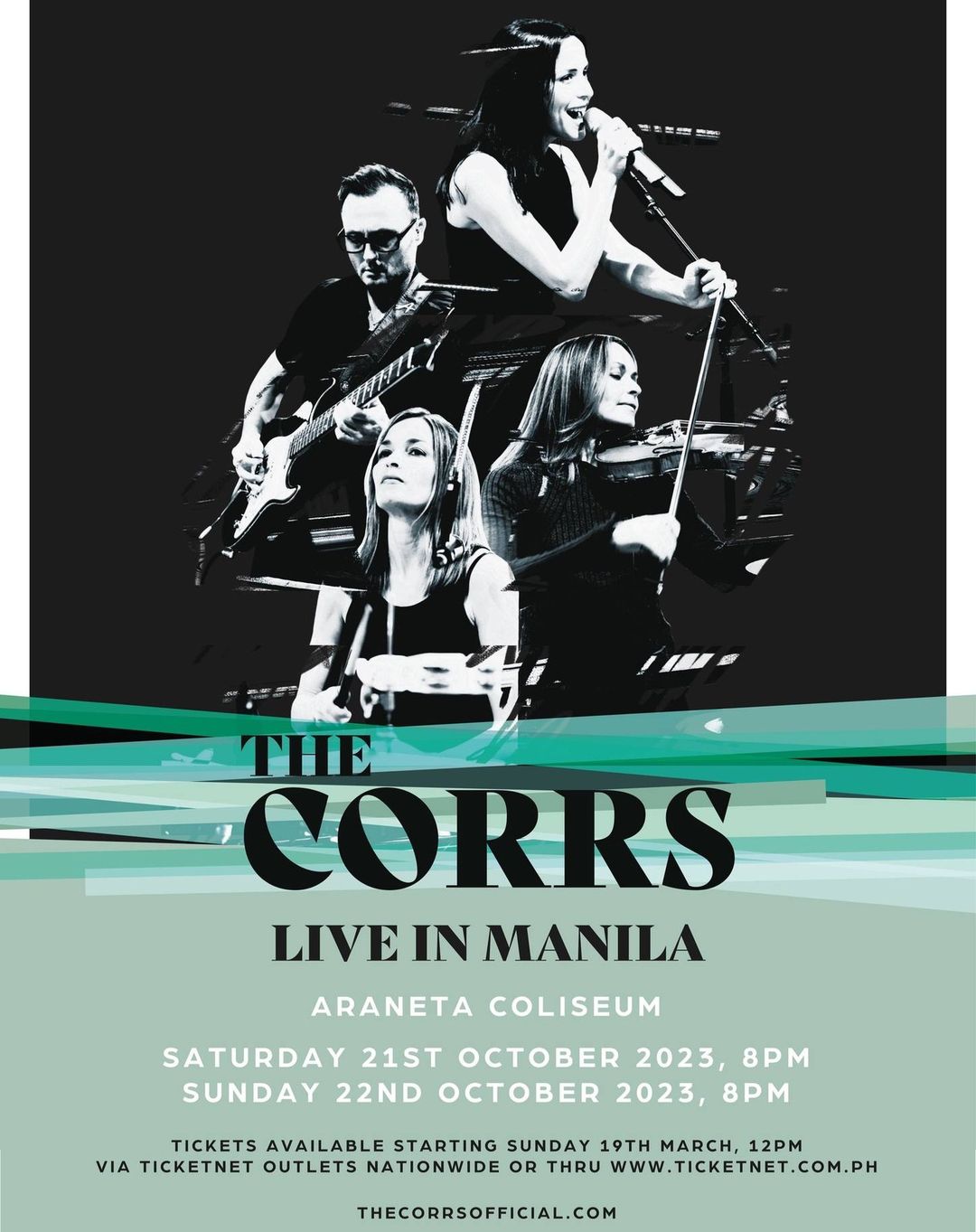 The Corrs Live In Manila concert banner