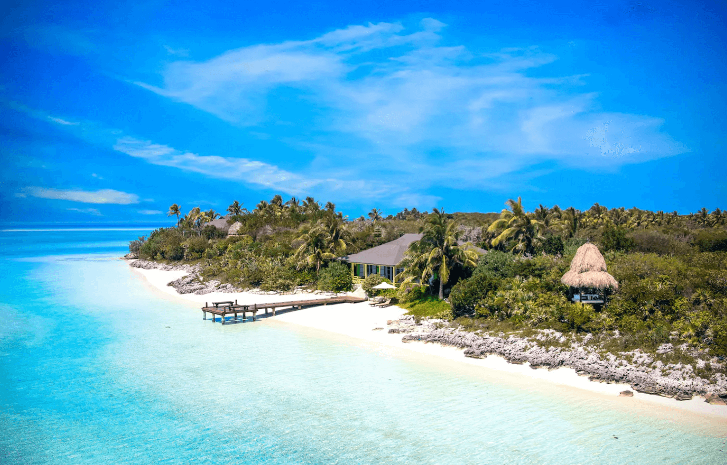 Musha Cay's aerial view