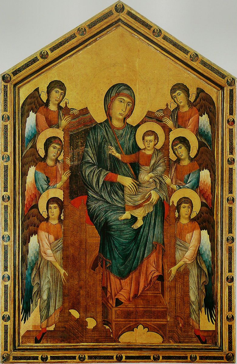 “Maestà” by Cimabue (tempera on wood)