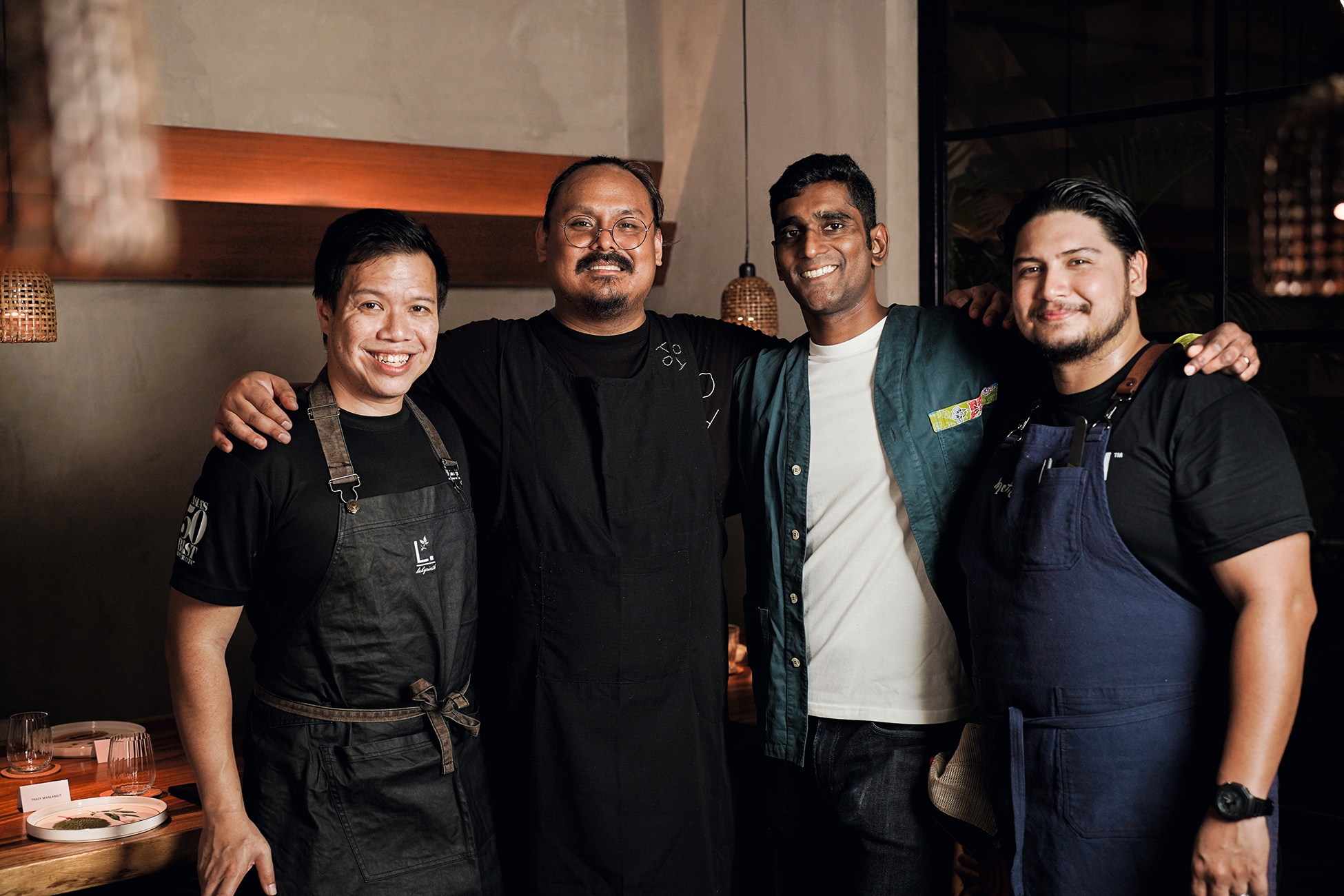Chef LG Han and Bartender Vijay Mudaliar collaborate with Chef Jordy Navarra and Chef Stephan Duhesme