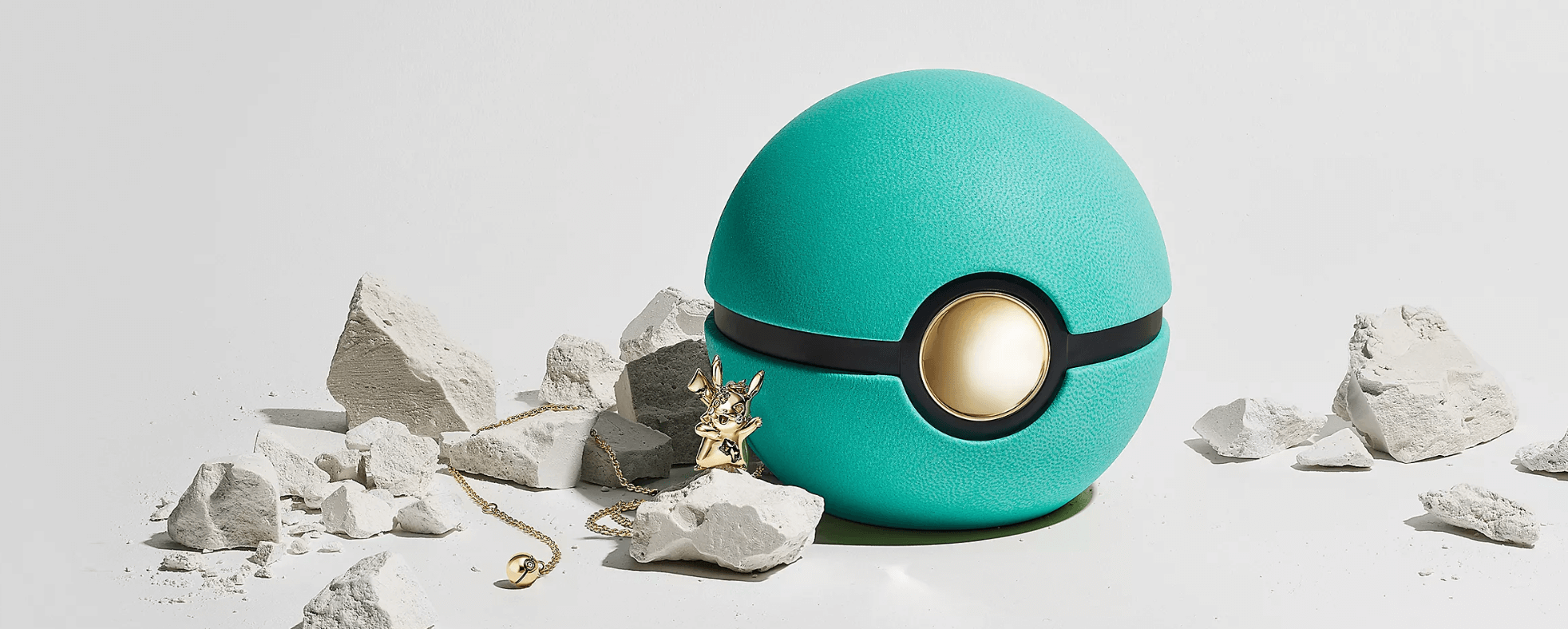 The gold Pikachu necklace from Tiffany & Co. and Daniel Arsham