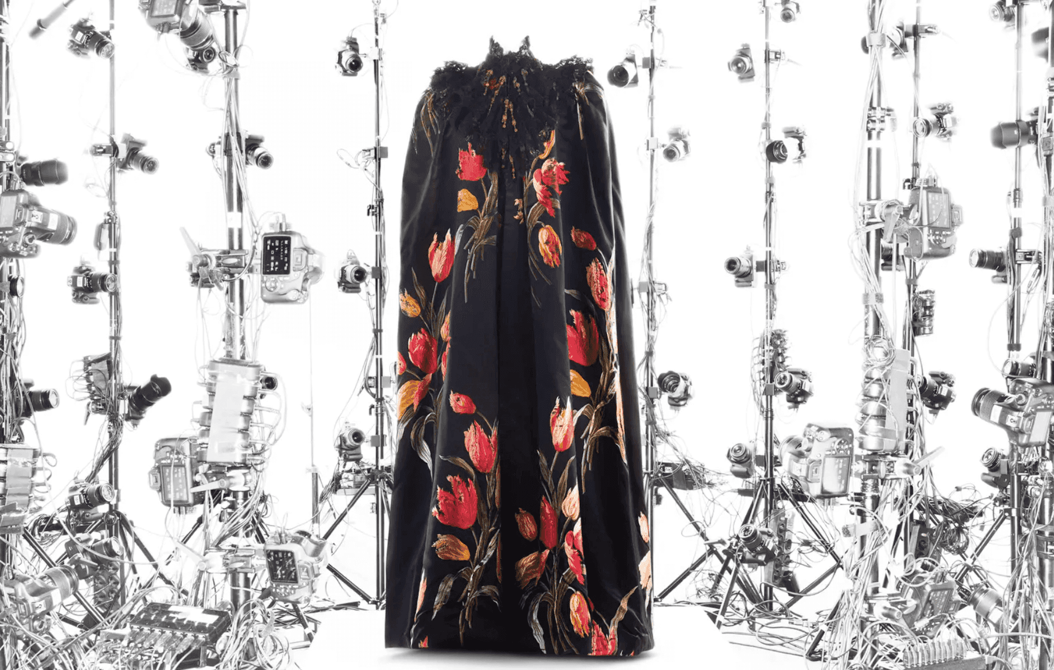 The Tulipes Hollandaises evening cloak