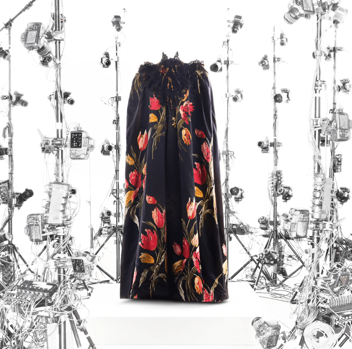 The Tulipes Hollandaises evening cloak, a piece shown on The Met’s site