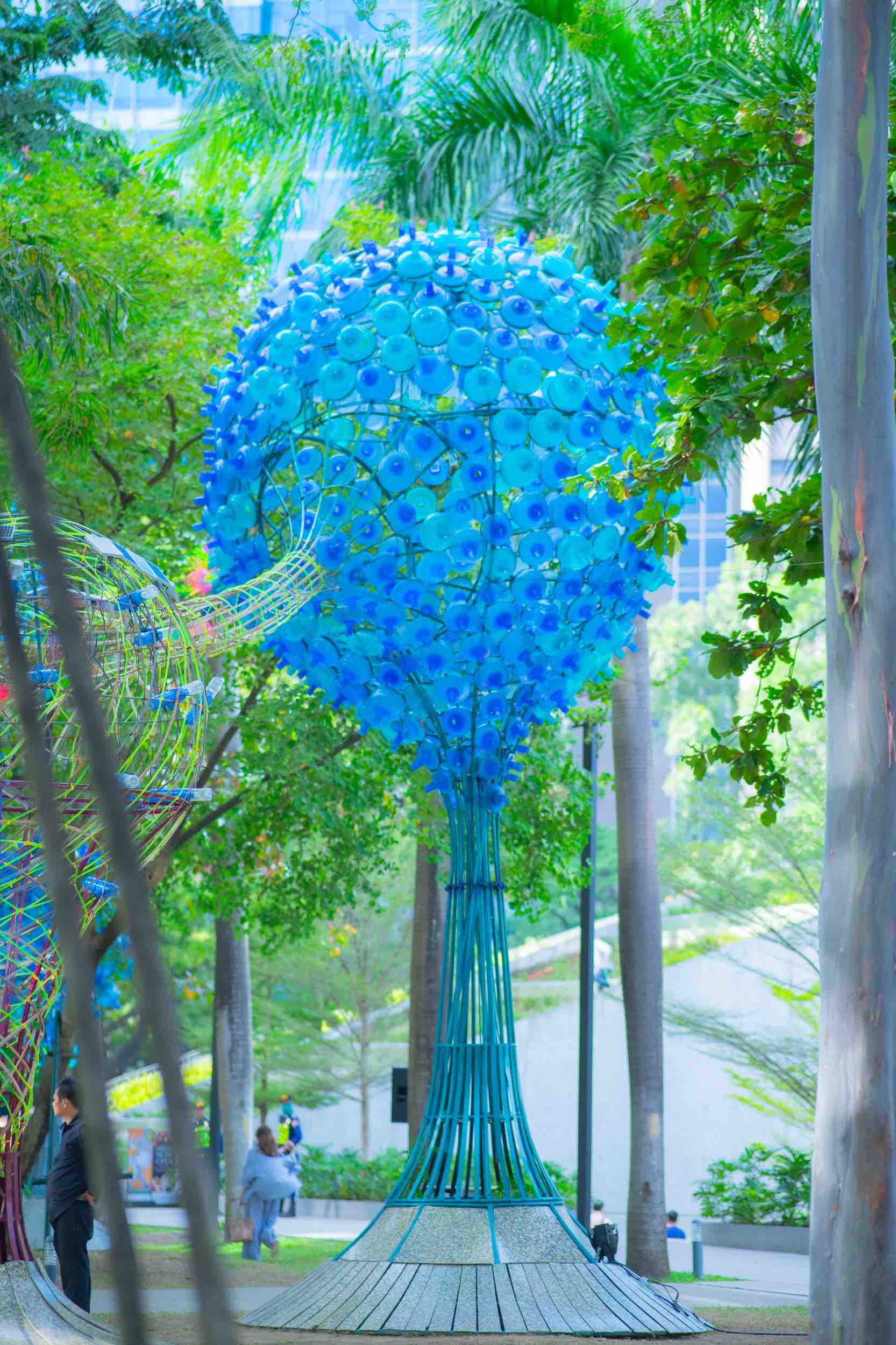 “Elemental” is a dynamic constellation of art pods akin to the web of life