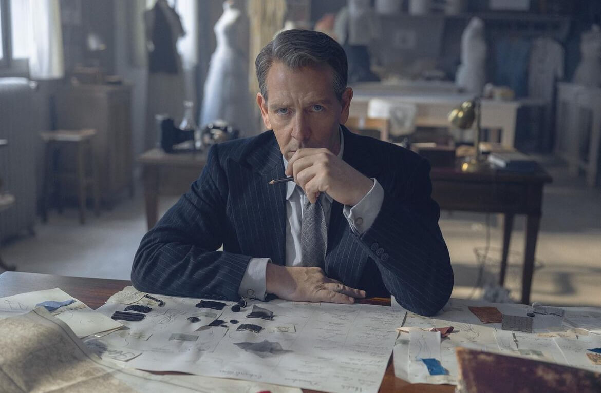 Style And Suspense:  Apple TV+’s 'The New Look' Series Explores Dior and Chanel's Rivalry. Ben Mendelsohn as Christian Dior. 