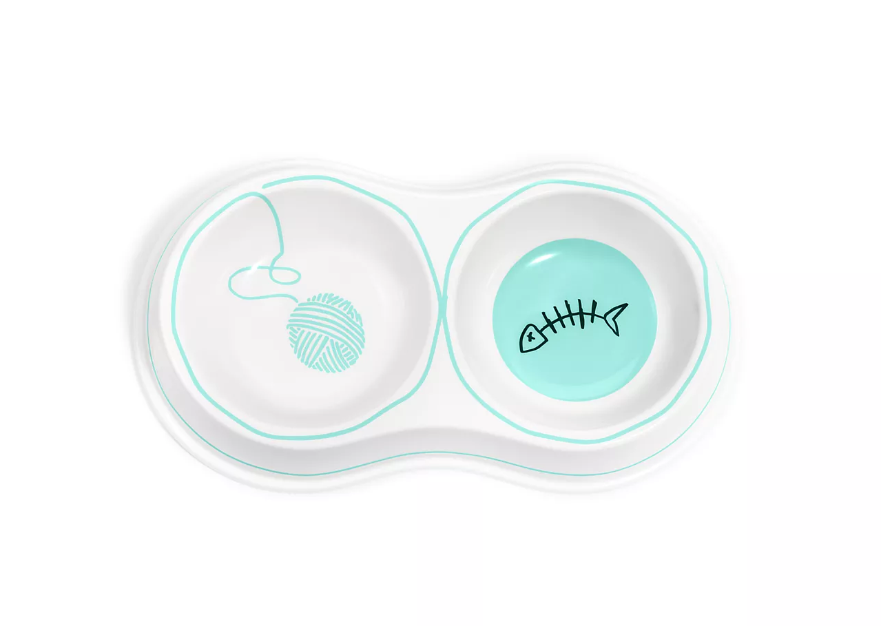 Tiffany & Co.’s Double Cat Bowl in Bone China