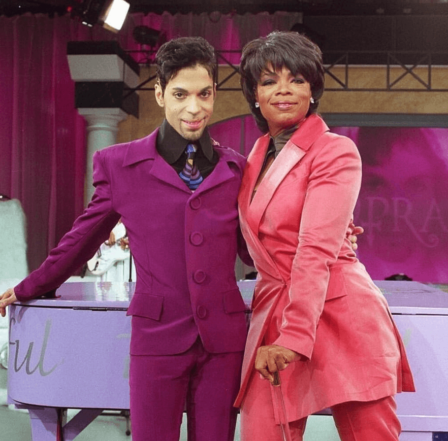 Oprah Winfrey and Prince in the Oprah Winfrey Show