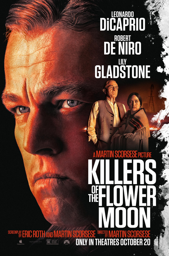 The official poster for "Killers of the Flower Moon"