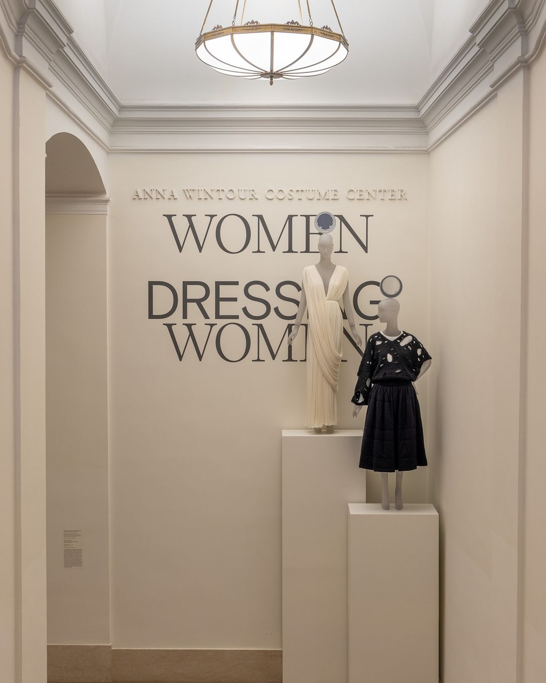 The entrance to the Costume Institute's new exhibit