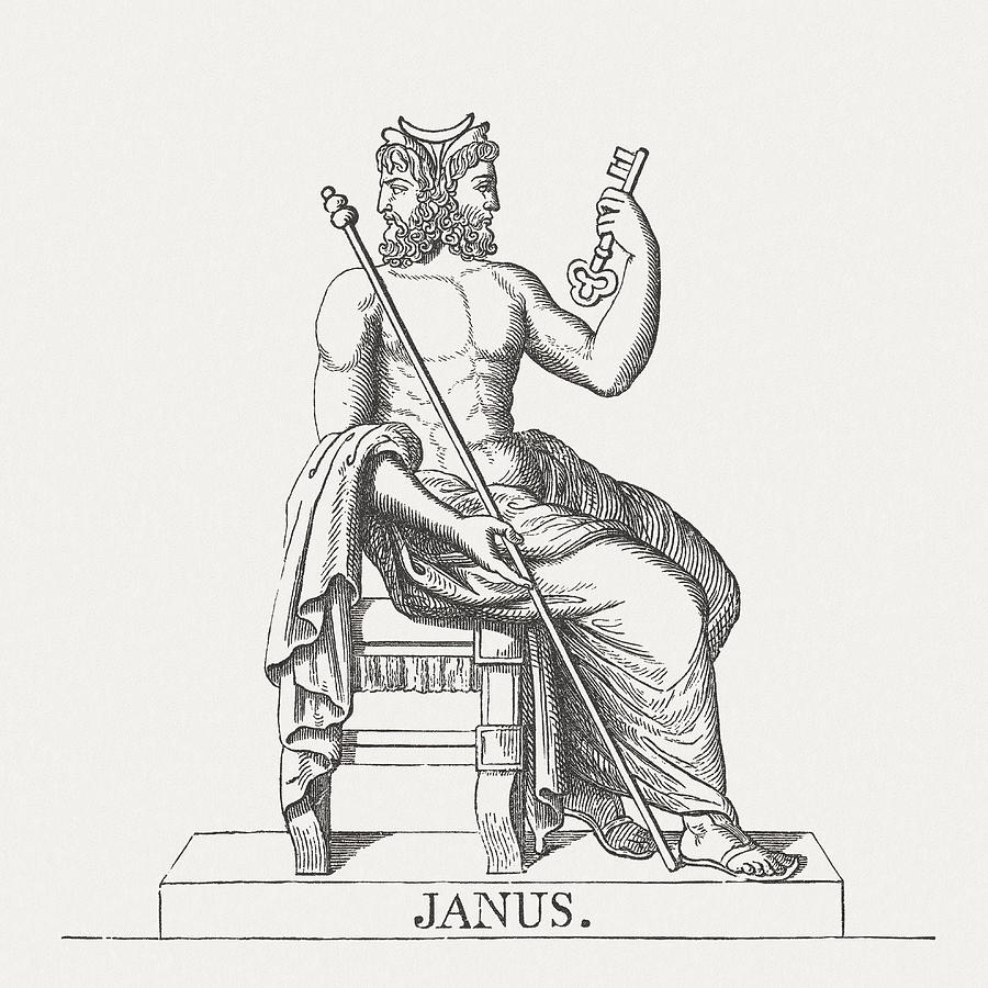 Janus, Roman god of beginnings, doorways, and arches