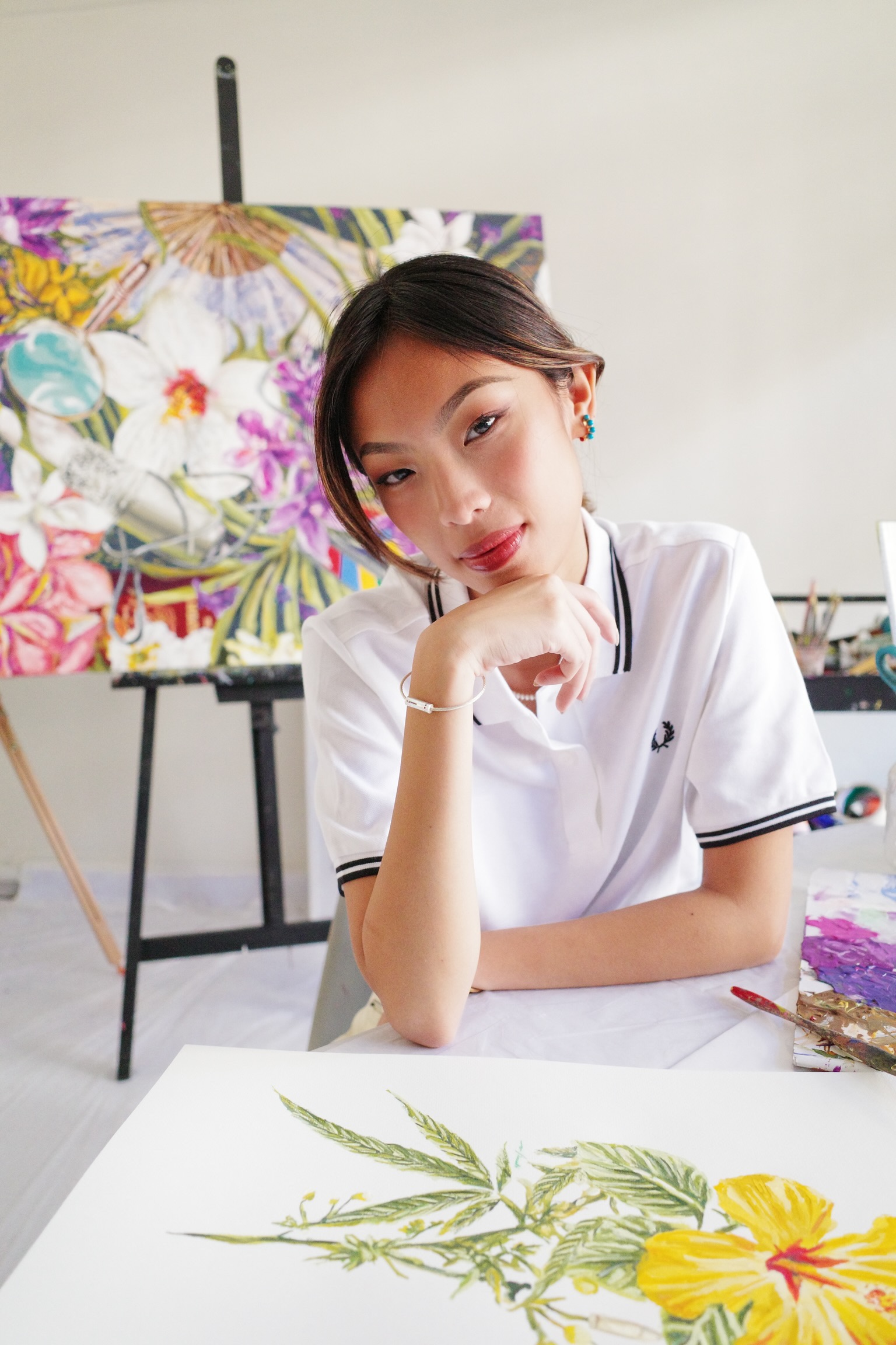 Visual artist Anna Bautista collaborated with Hizon's catering