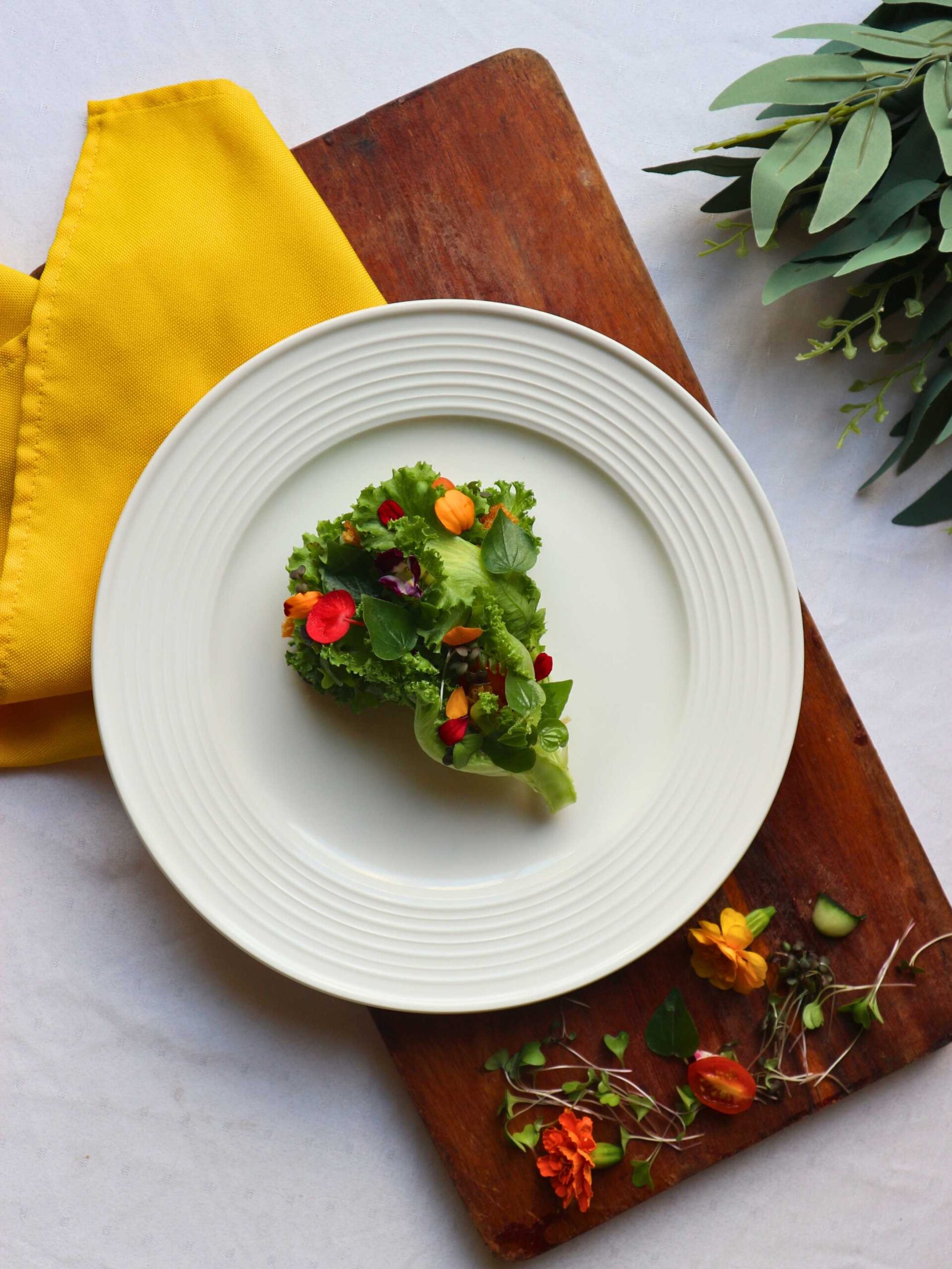 Caesar Salad with local greens