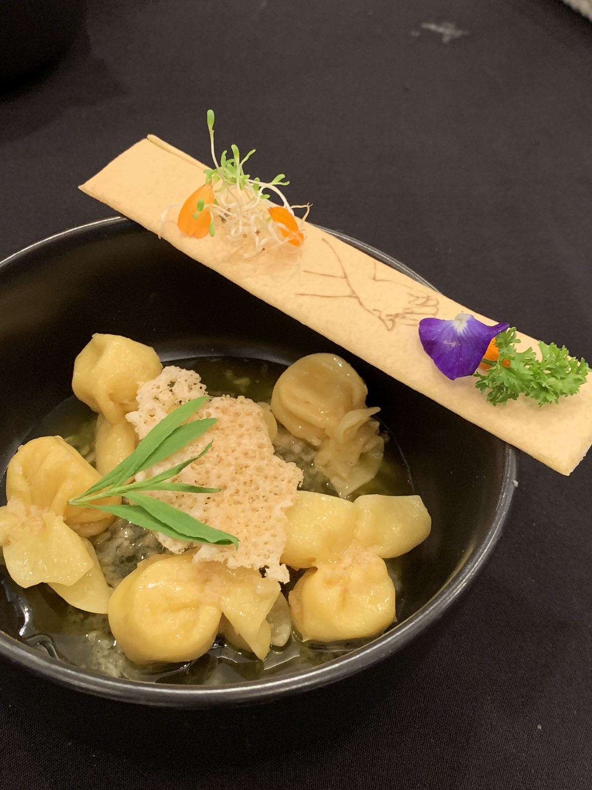 Pear and Ricotta Fagottini Pasta with Herb Butter and Light Cream