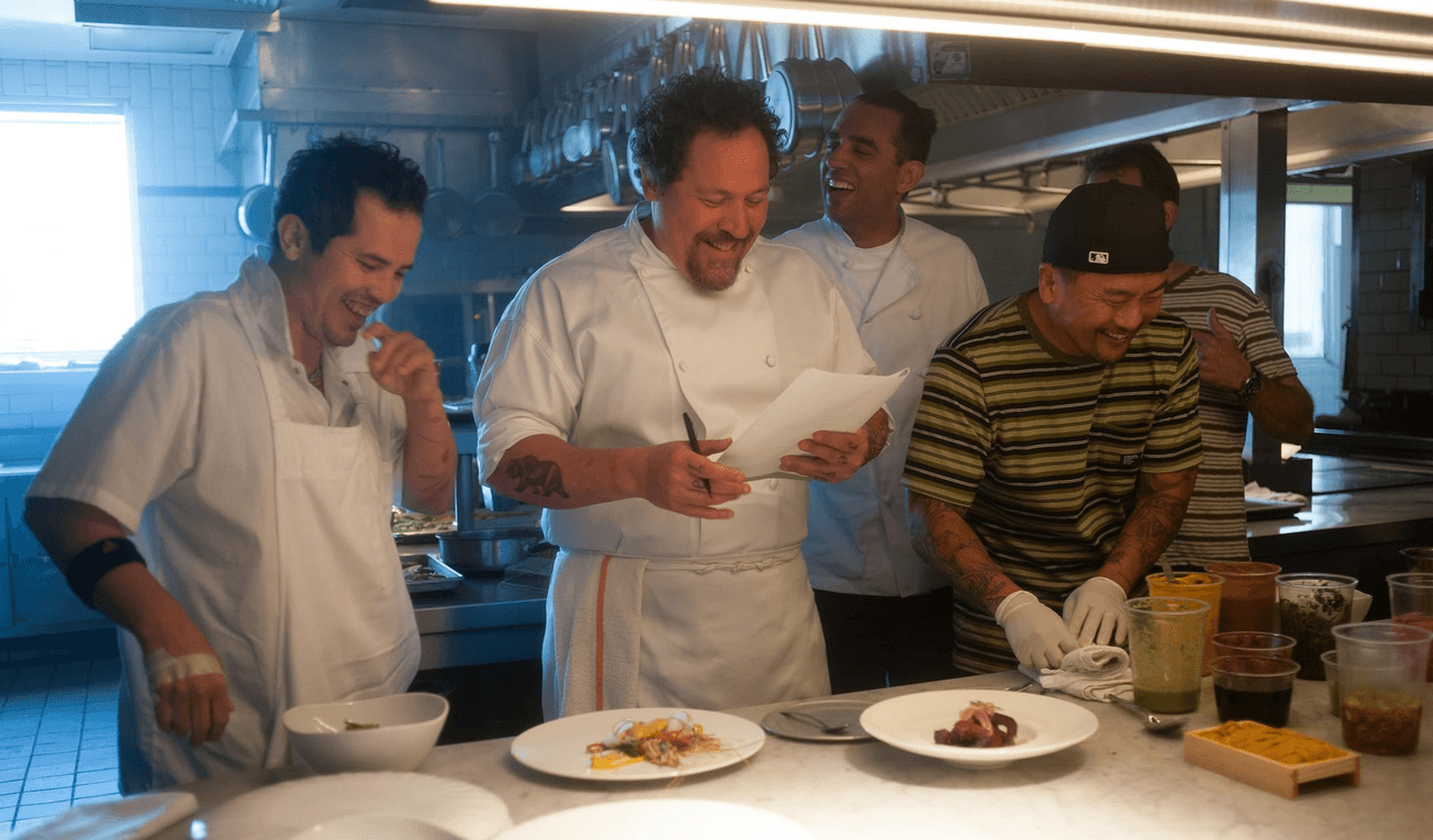 Jon Favreu plays Carl, a chef who dreams of more innovative dishes beyond the repetitive selection his boss expects him to serve in fine dining